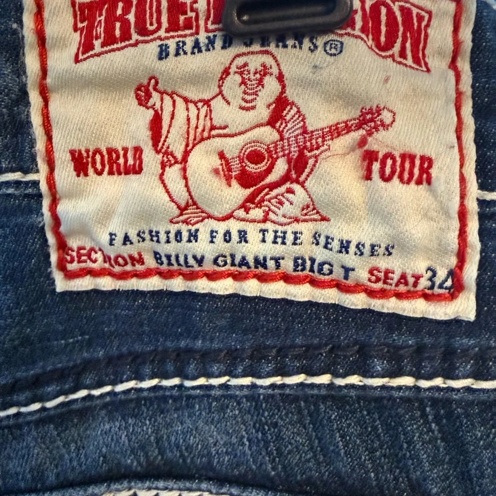 True Religion Men’s Jeans Billy Giant Big T Seat Sz 34/29